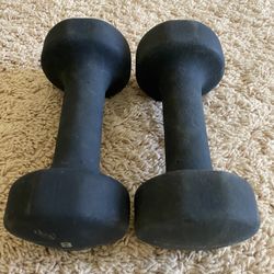 8lb Dumbbell Weights (Rubber coated)