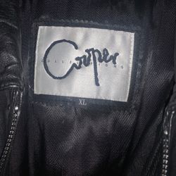 Heavy Leather Jacket By Cooper Collections