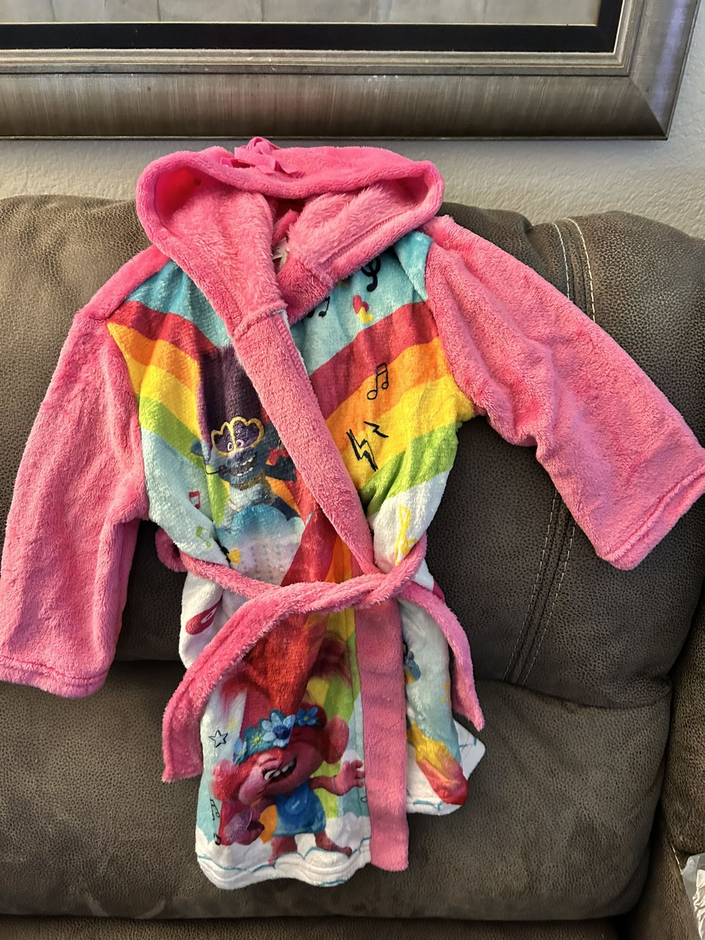 Girls Trolls Robe W/Slippers