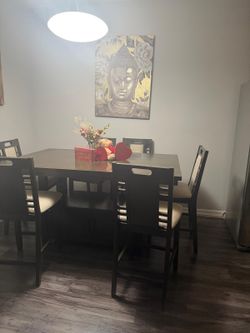 6 high top dinning set