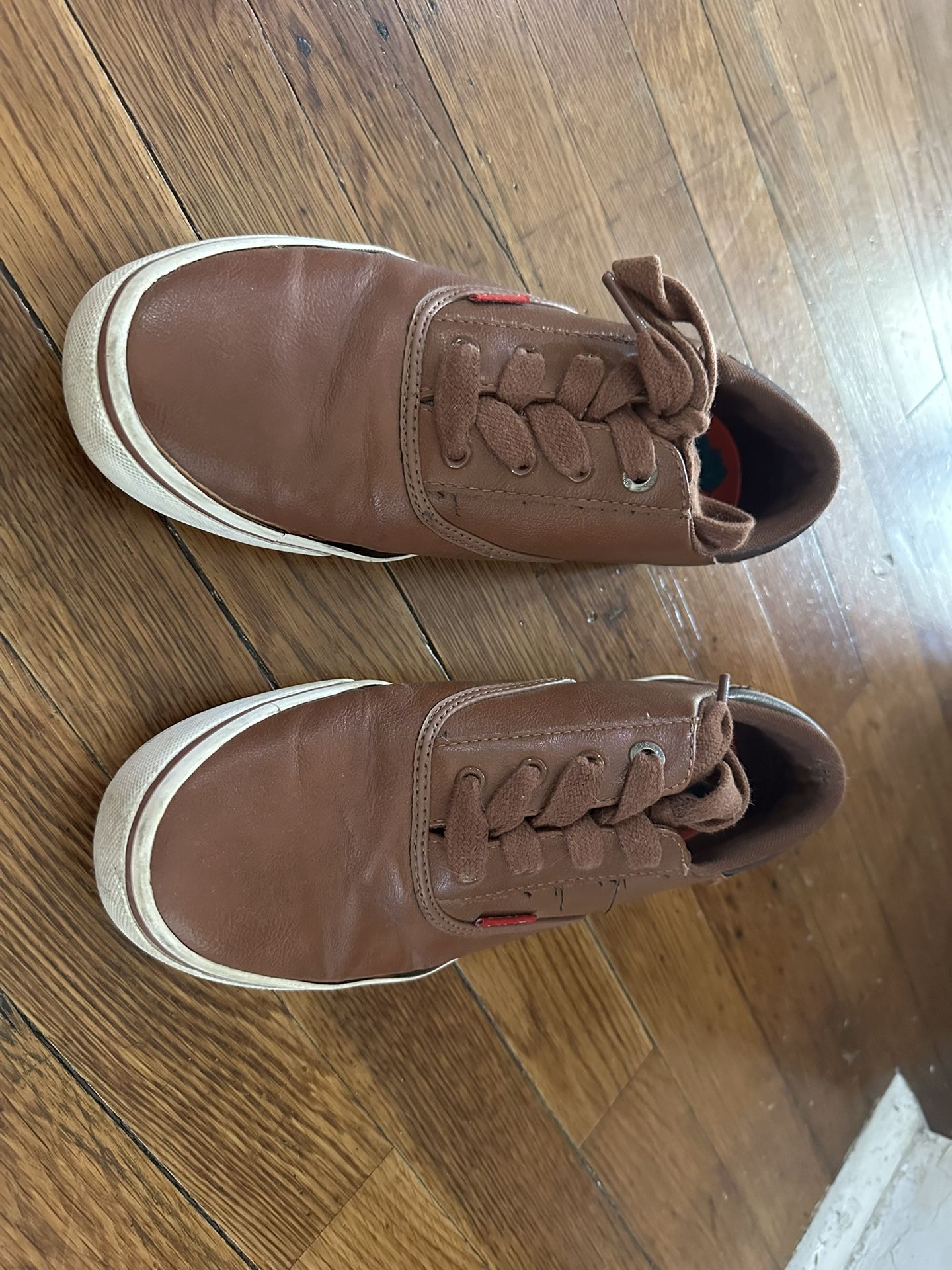 Brown Pleather Shoes