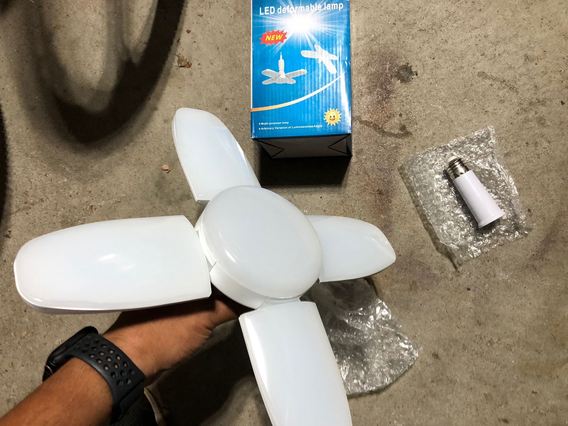 NEW 4 Pedal LED Light for garage or boiler room