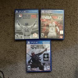 Ps4 Games- $5 Each Or $10 For All