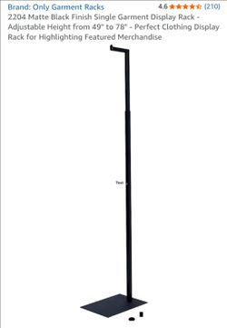 Heavy Duty Adjustable Garment Display Rack