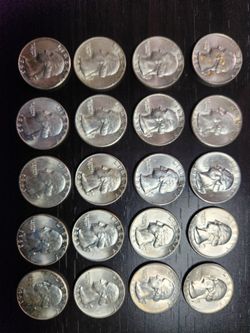 1959 Tru 1964 Assorted 90% Silver Quarters