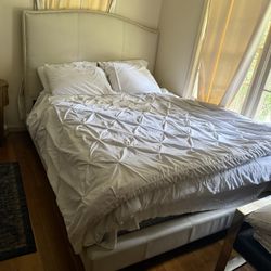 Bed Frame, Mattress And Box Springs 