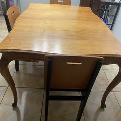 Wood Kitchen Table 
