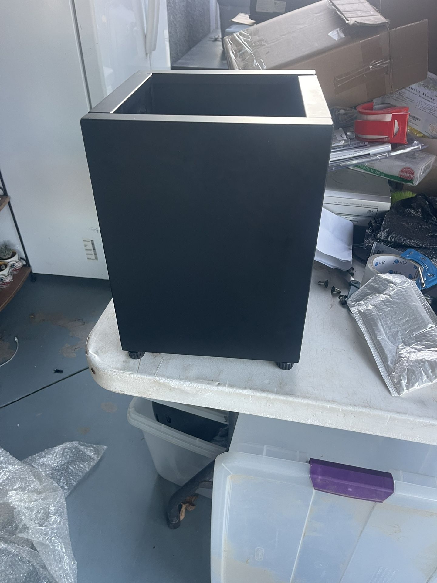 Galvanized Steel Black Planter Box Square