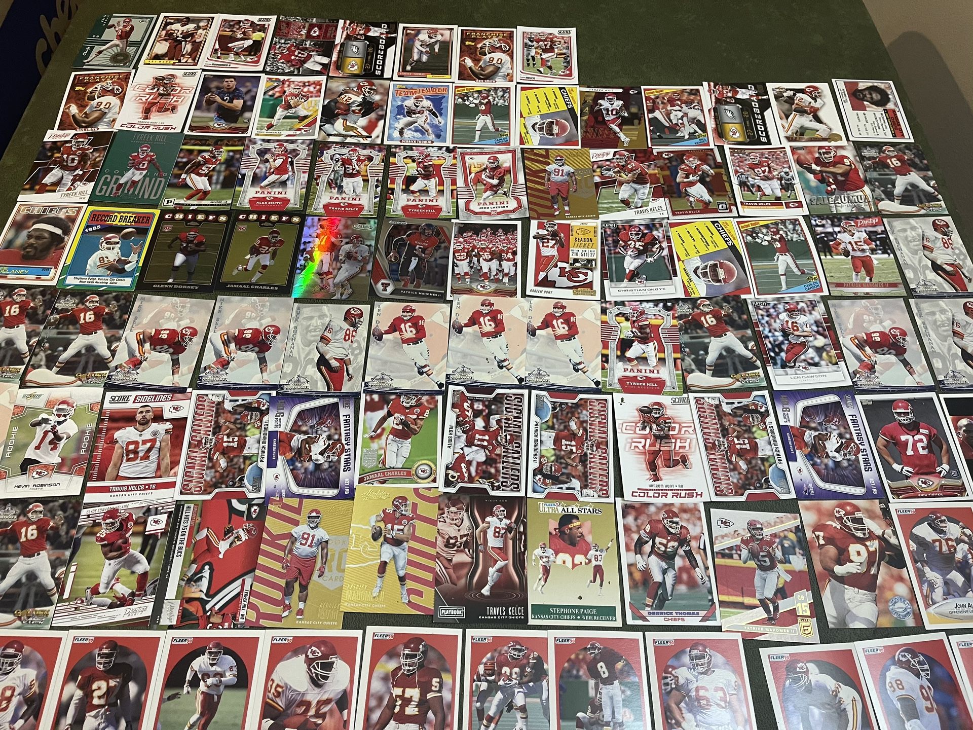 Lot Of 98 Kanas City Chiefs Football Cards-Stars-Rookies-Inserts Past & Present