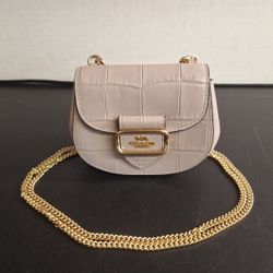COACH GRAY CHAIN CROSSBODY BAG