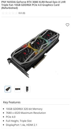 PNY NVIDIA GeForce RTX 3080 XLR8 Graphics Card