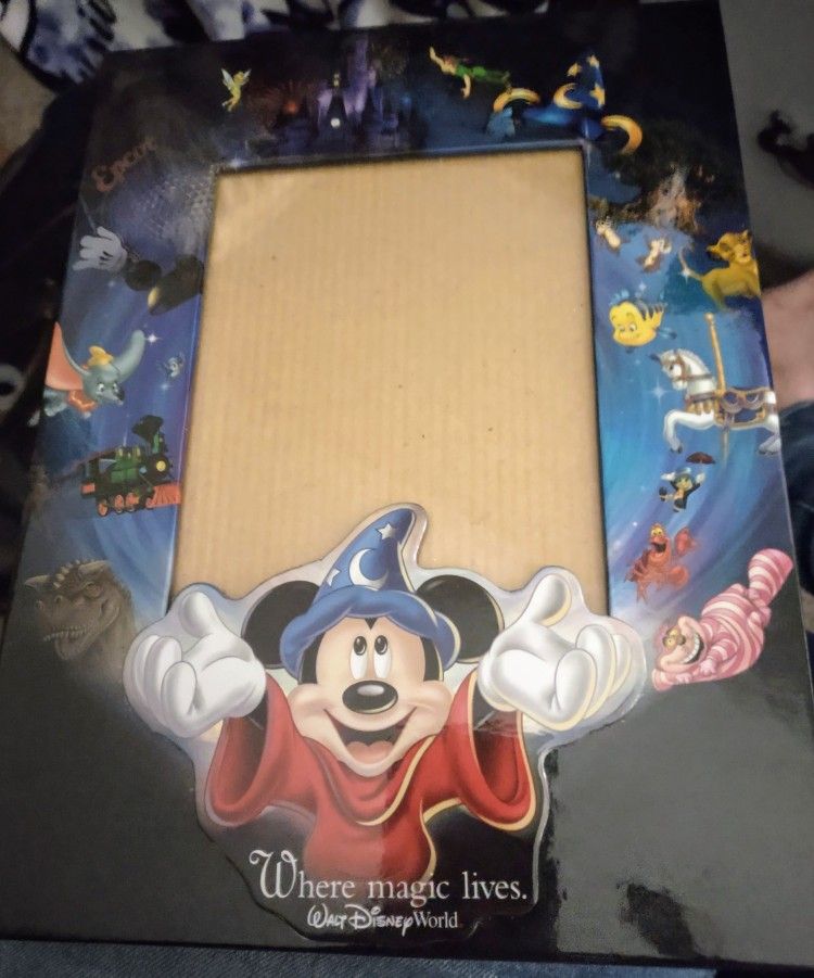 Walt Disney World "Make Magic Happen" Mickey Sorcerer Picture Frame