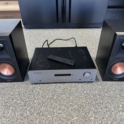 Hi-Fi Integrated Amplifier With Klipsch Speakers