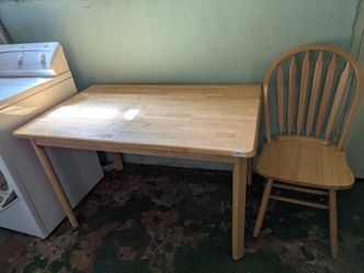 Sturdy table and chair
