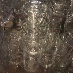 Princess House. Jarrita Chiquita Con 4 Vasitos. Set