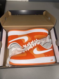 Jordan 4 orange patent Sz 9