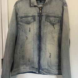 PLATINI ZIP UP JEAN JACKET