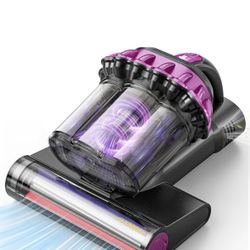 Mattress Vacuum Cleaner 550W 18KPa Bed Vacuum Cleaner with Smart Dust Sensor, UV-C Light, 149°F Heat, HEPA Filter, Handheld for Bed Sofa Couch
