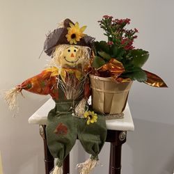 Plant In Scarecrow Planter