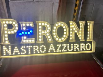 Peroni Nastro Azzurro Light-Up LED Beer Sign