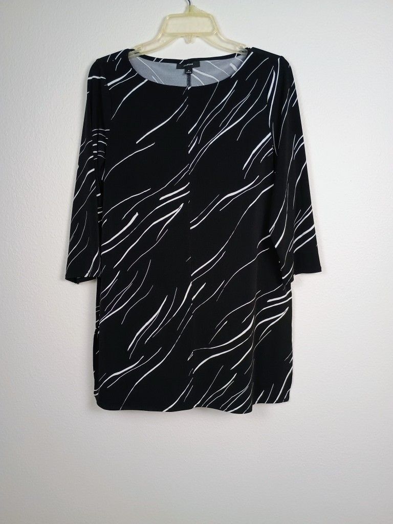 Alfani Mid Sleeve Pullover Women Tunic Blouse Top - Medium