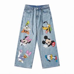 Disney Mickey & Friends Wide Leg Jeans Women’s S M L