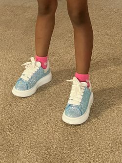 Blue Sparkly Authentic Alexander McQueens Size 12