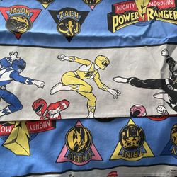 Vintage 1994 Saban Mighty Morphin Power Rangers Pair Of Curtain Panels 40x 82