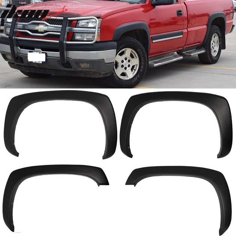 Fits 99-06 Chevy Silverado/GMC Sierra OE Style 4PCS Fender Flares Wheel Covers Trim PP