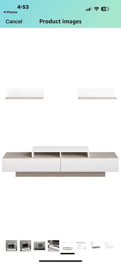 TV stand is perfect for TVs up to 60 inches.