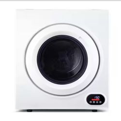 SIMZLIFE 3.5 cu. ft. Vented Front Load Stackable Electric Compact Dryer in White with Multiple Drying Modes