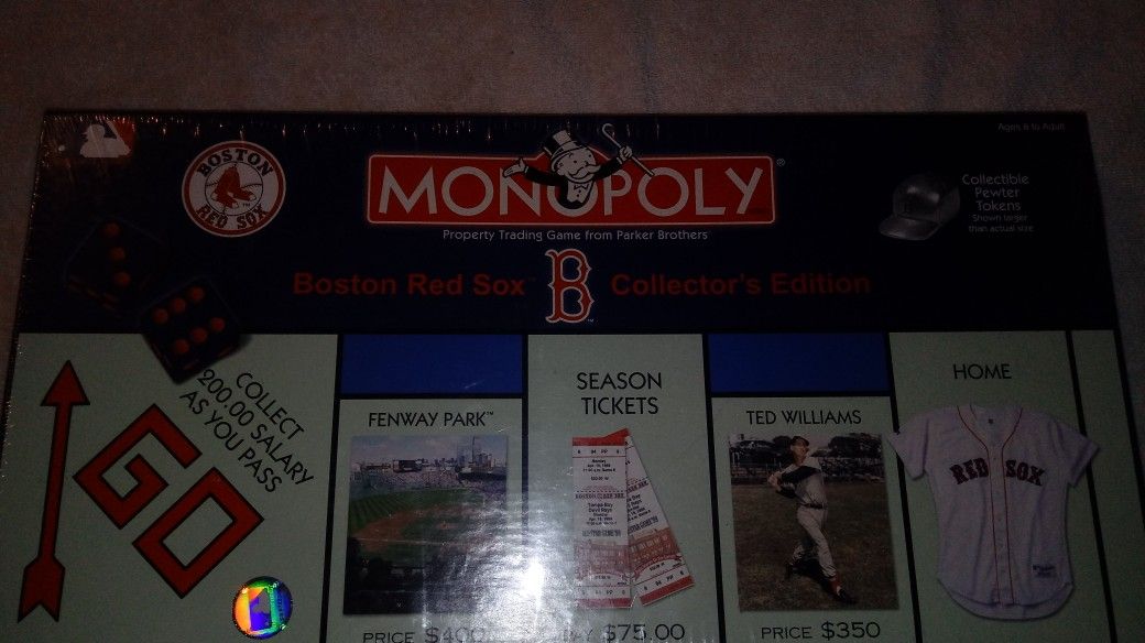 Boston Red Sox version Monopoly game from their first World Series