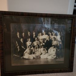 Antique Framed Family Conformation Portrait