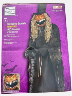 7 f Gruesome Grounds ANIMATED LED Guardian of the Gourds