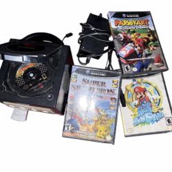 Mario Kart Double Dash Nintendo Gamecube Console & Game Bundle - Tested Working & 