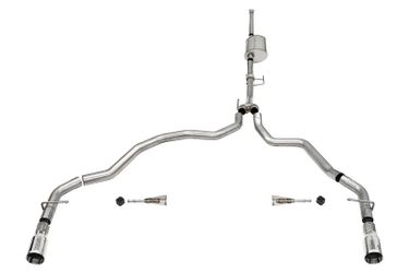 Corsa Performance Sport 3.0 in Cat-Back Dual Rear Exit | 2021-24 Ford F-150 3.5T EcoBoost