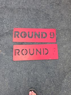 Round 1 through round 9 9round stencils