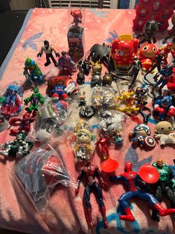 Large Lot of Marvel & DC Action Figures