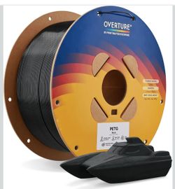 OVERTURE 2KG 1 Pack High Speed PETG Filament 1.75mm, 3D Printer Filament