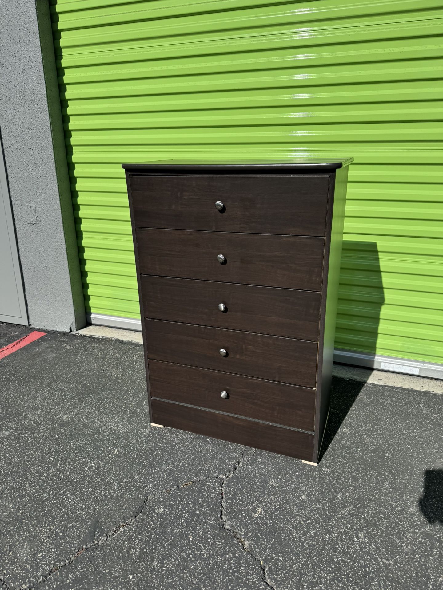 Mocha Chest Five Drawer Dresser Brand New!