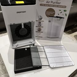 New In Box Skonyon Olansi KJ200-A3B Air Purifier HEPA Air Cleaner For Home Or Office 