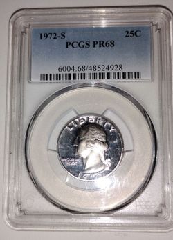 1972 S Quarter - PR68