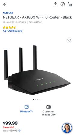 NETGEAR Wifi 6 Router