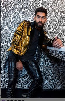 Sequins Blazer Jacket Design Men's