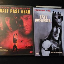 2 Steven Seagal Movies: Exit Wounds & Half Past Dead Pre-owned DVDs 