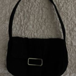 Black Corduroy Purse
