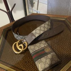 Gucci Passport Holder Vintage And Gucci Belt for Sale in North