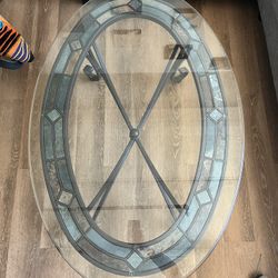 Glass Coffee Table And End Table 