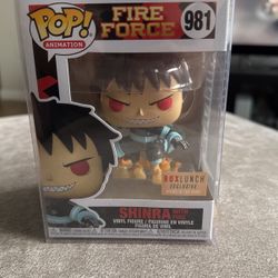 Fire Force Funko Pop Shinra GITD Box lunch Exclusive