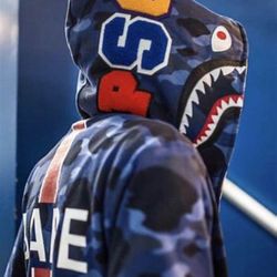 Paris Saint-Germain BAPe Hoodie. Medium and Large Sizes 🔥🔥🔥